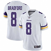 Nike Minnesota Vikings #8 Sam Bradford White NFL Vapor Untouchable Limited Jersey,baseball caps,new era cap wholesale,wholesale hats
